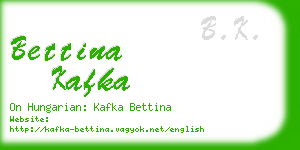 bettina kafka business card